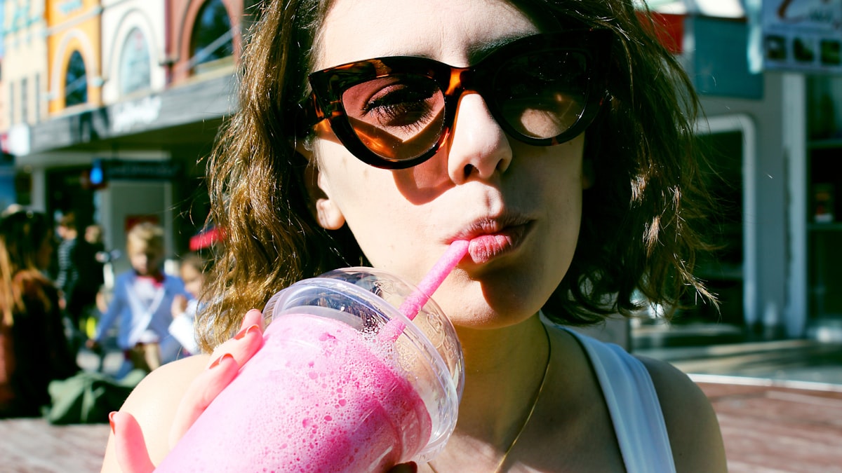Smoothie aux baies rouges